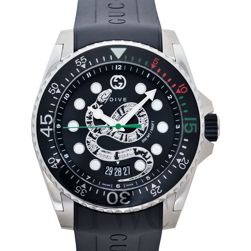 Gucci Dive XL Kingsnake 45mm Men's Watch YA136217 – product view 1