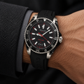 Gucci Dive 40mm Black Rubber Men's Watch YA136303 – wrist lifestyle view