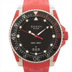 Gucci Dive 40mm Red Rubber Men's Watch YA136309 – product view 1