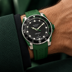 Gucci Dive 40mm Green Rubber Men's Watch YA136310 – wrist lifestyle view