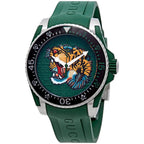 Gucci Dive Tiger 40mm Green Men's Watch YA136316 – product view 1