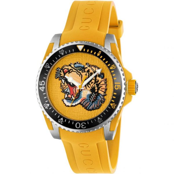 Gucci Dive Tiger 40mm Yellow Men's Watch YA136317 – product view 2