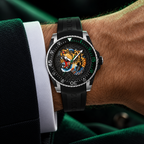 Gucci Dive Tiger 40mm Black Men's Watch YA136318 – wrist lifestyle view