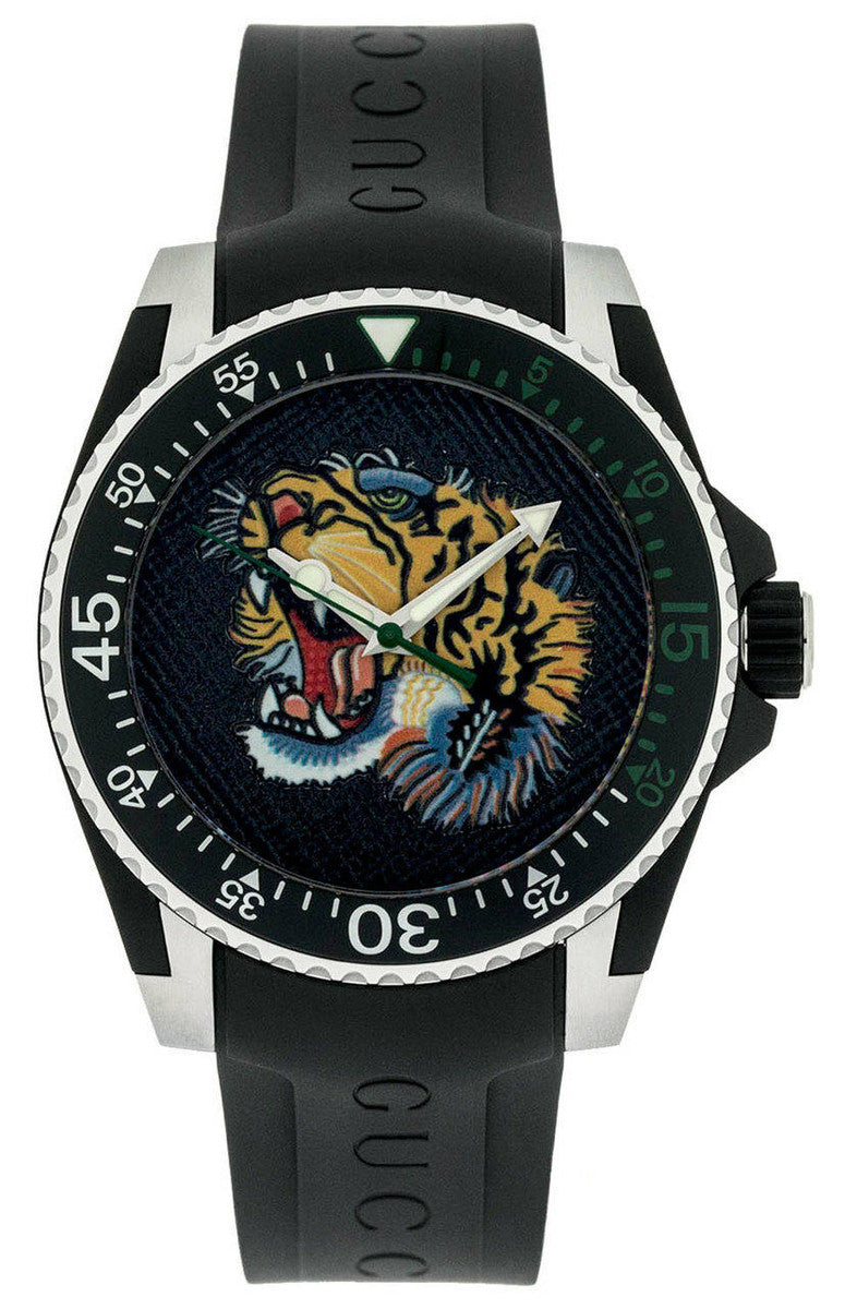 Gucci Dive Tiger 40mm Black Men's Watch YA136318 – product view 2
