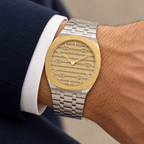 Gucci 25H YA163405 two-tone watch worn on wrist