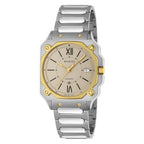 Gucci G-Flat YA166403 silver dial front view