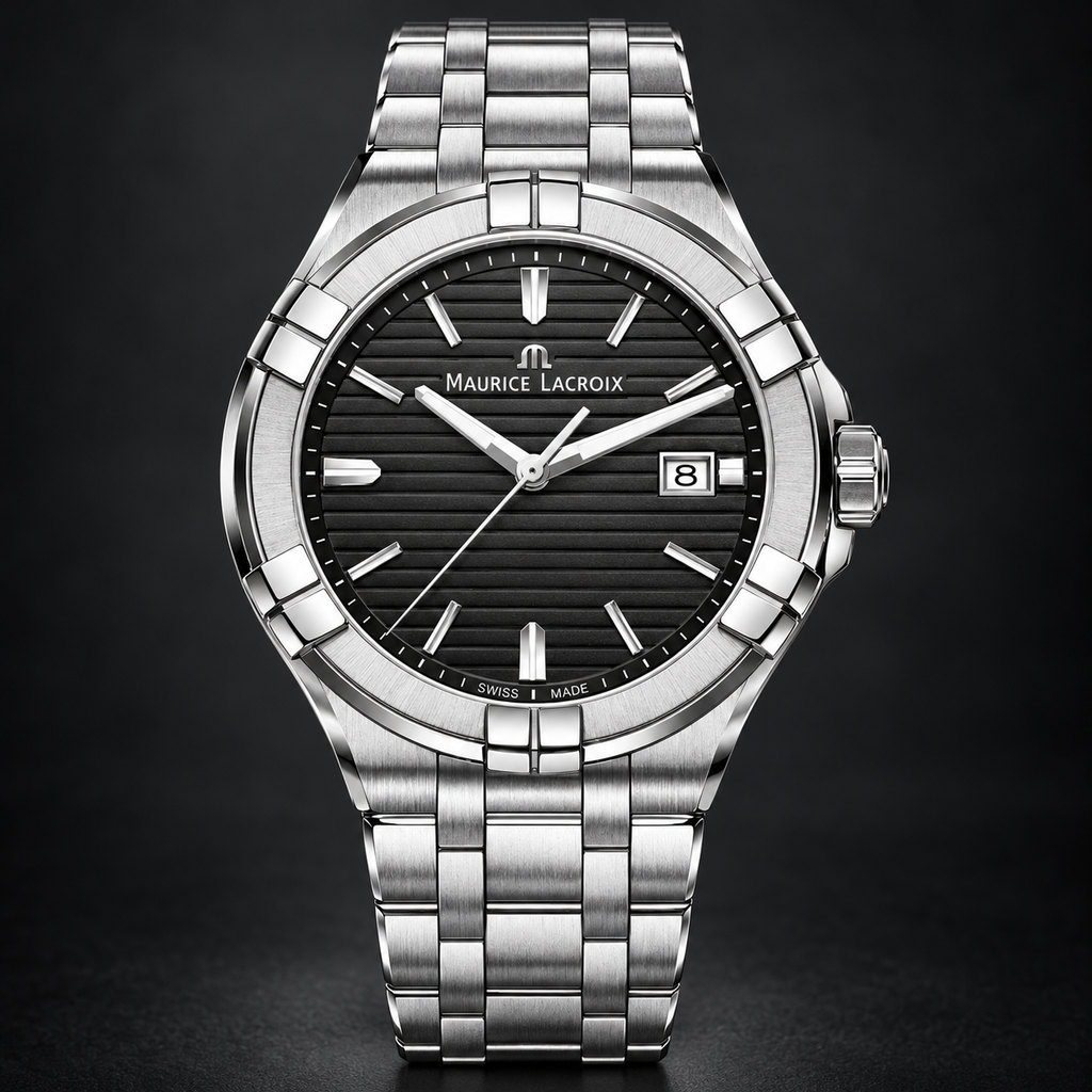 Maurice Lacroix AI1008-SS002-331-1 — dial and bezel detail