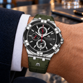 Maurice Lacroix AI1018-PVB21-330-1 — men's wrist with premium tailoring