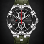 Maurice Lacroix AI1018-PVB21-330-1 — dial and bezel detail