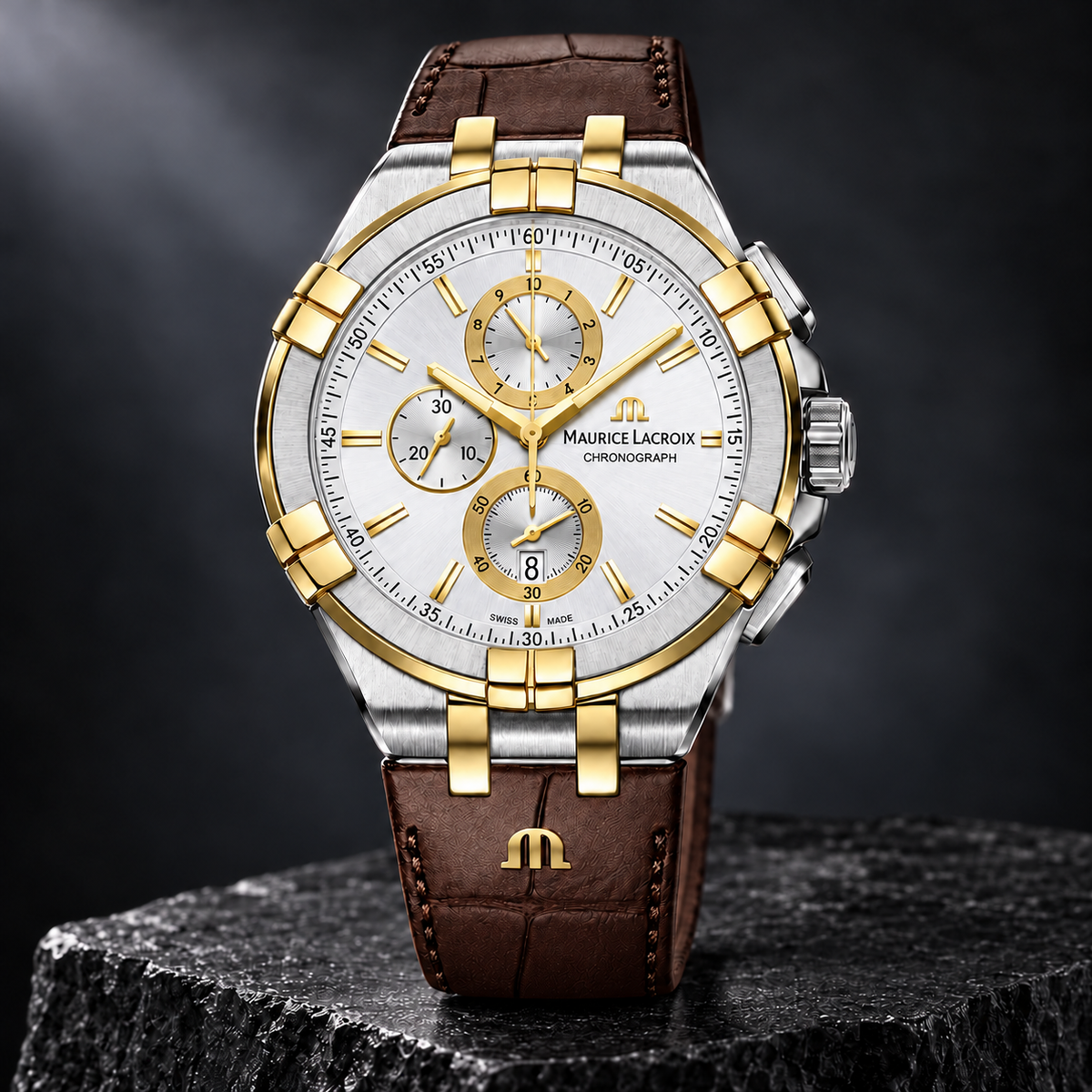 Maurice Lacroix AI1018-PVY11-132-1 — three-quarter front view