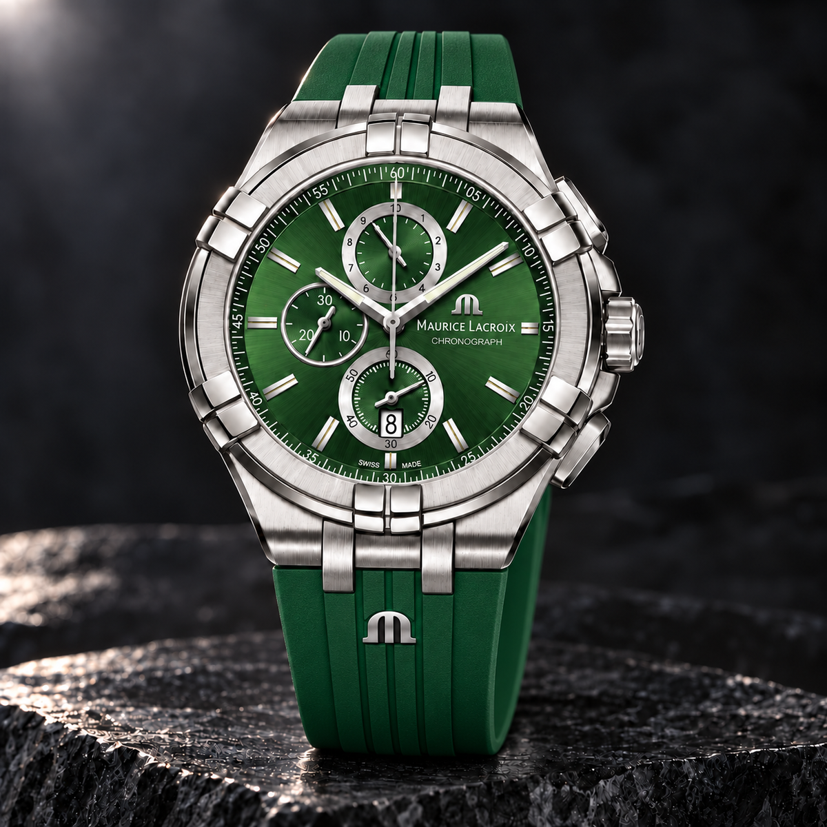 Maurice Lacroix AI1018-SS000-630-5 — three-quarter front view