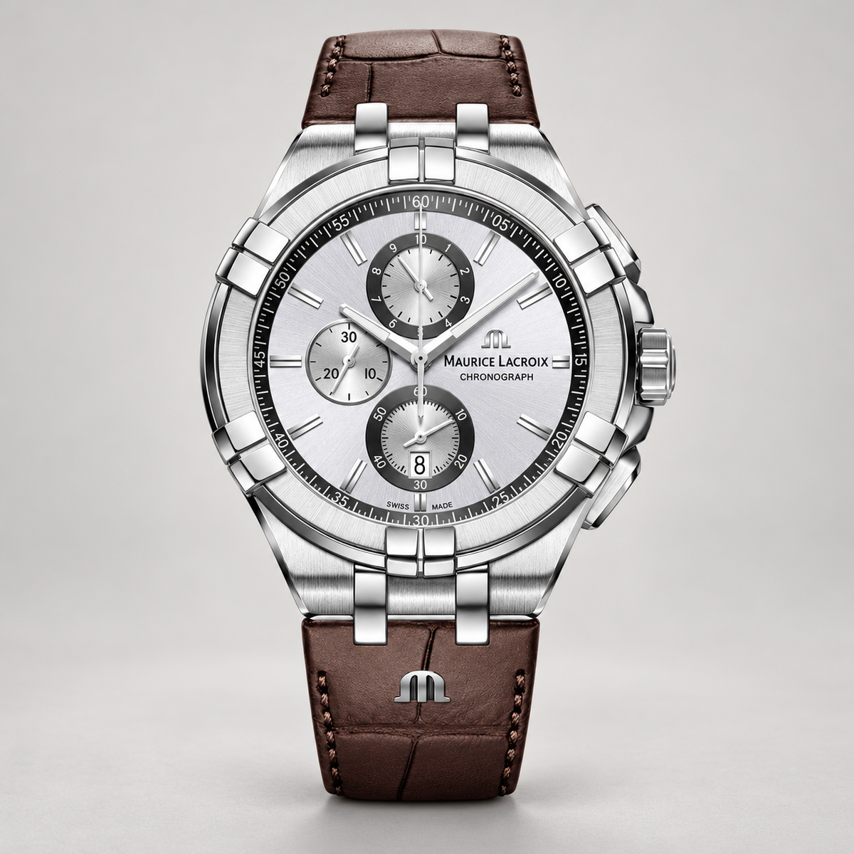 Maurice Lacroix AI1018-SS001-130-1 — upright studio view