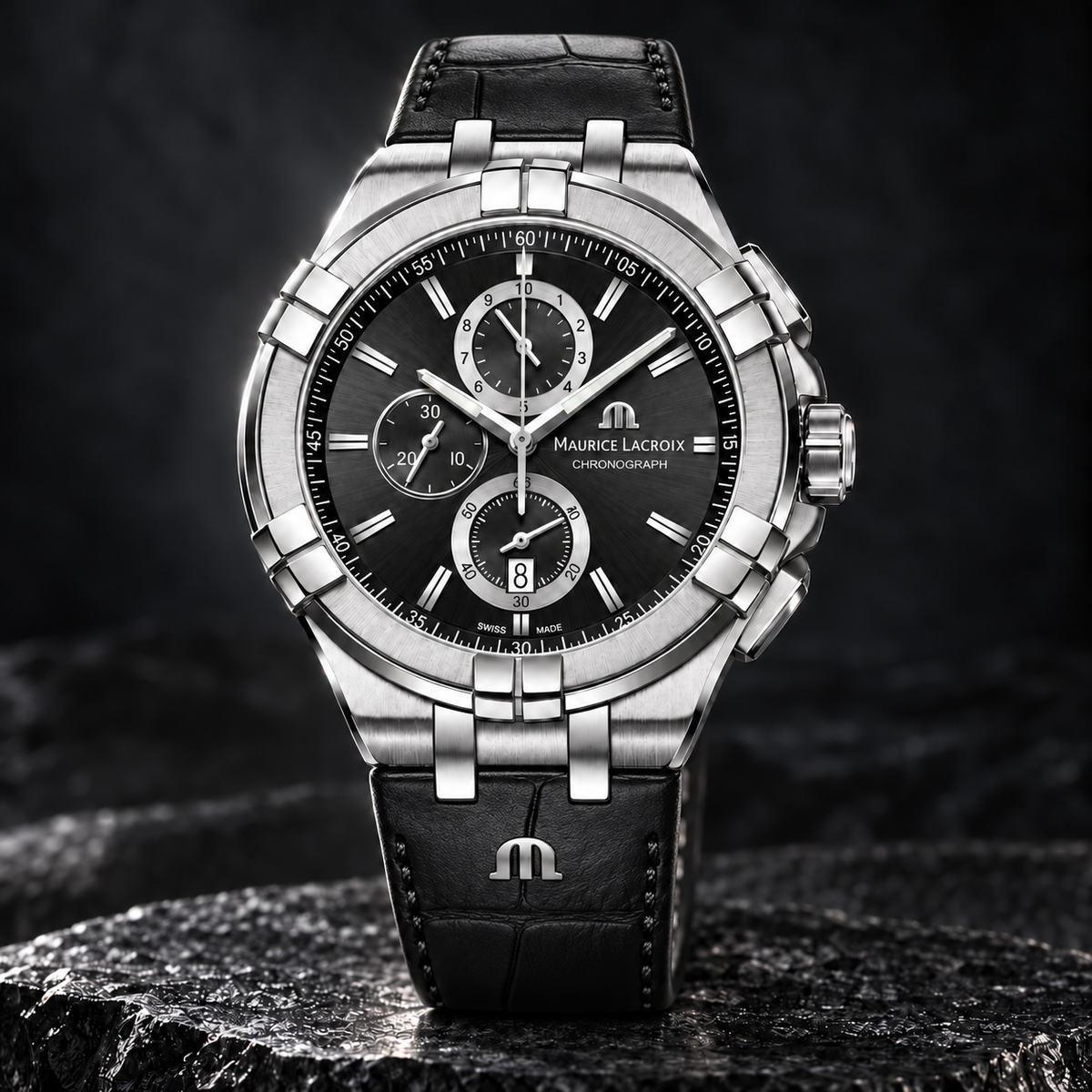 Maurice Lacroix AI1018-SS001-330-1 — three-quarter front view