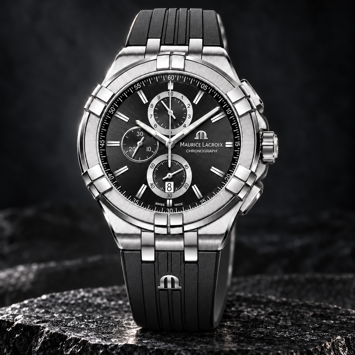 Maurice Lacroix AI1018-SS001-330-2 — three-quarter front view
