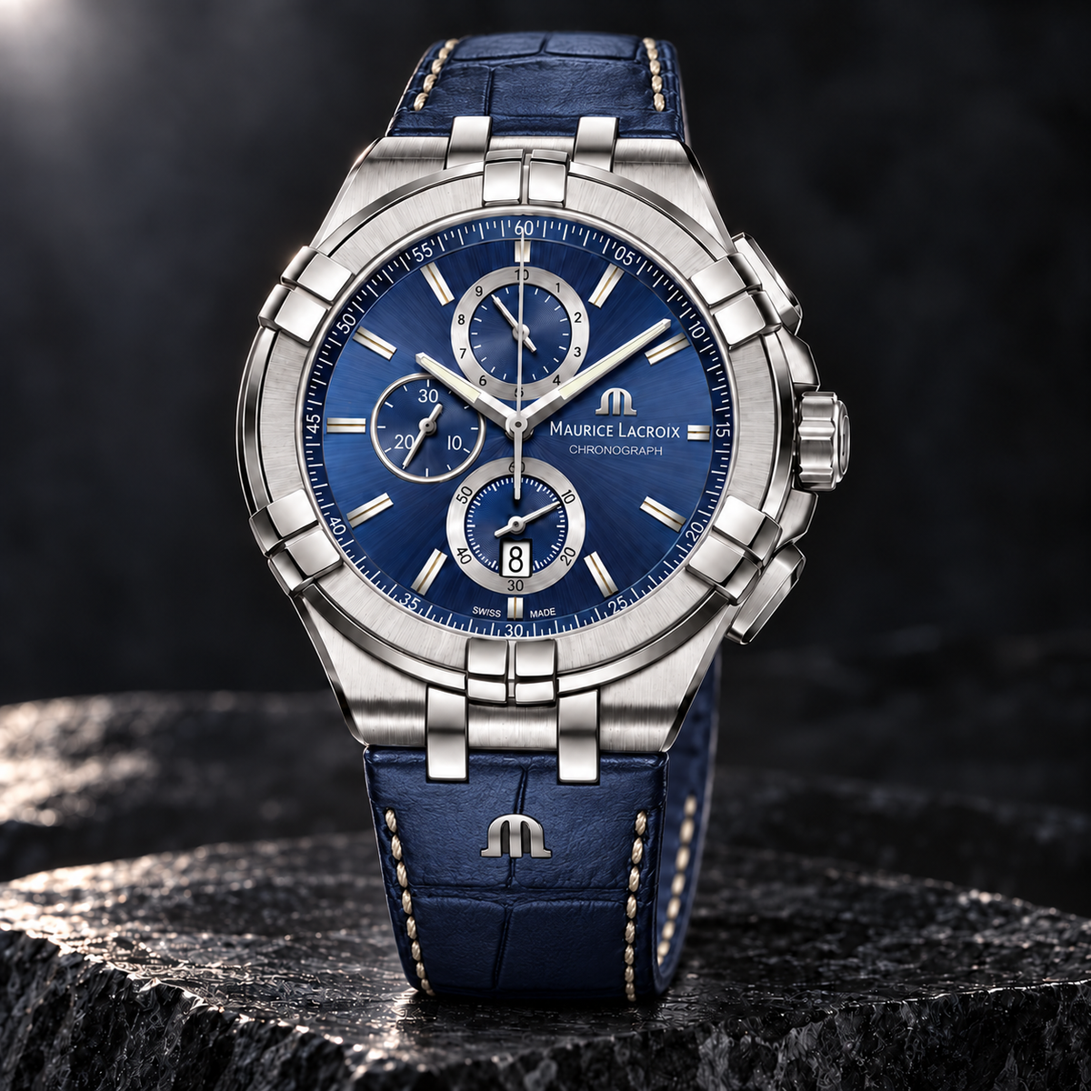 Maurice Lacroix AI1018-SS001-430-1 — three-quarter front view