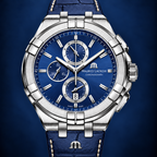 Maurice Lacroix AI1018-SS001-430-1 — dial and bezel detail