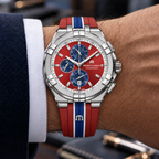 Maurice Lacroix AI1018-SS001-530-6 — men's wrist with premium tailoring