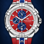 Maurice Lacroix AI1018-SS001-530-6 — dial and bezel detail