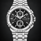 Maurice Lacroix AI1018-SS002-330-1 — dial and bezel detail