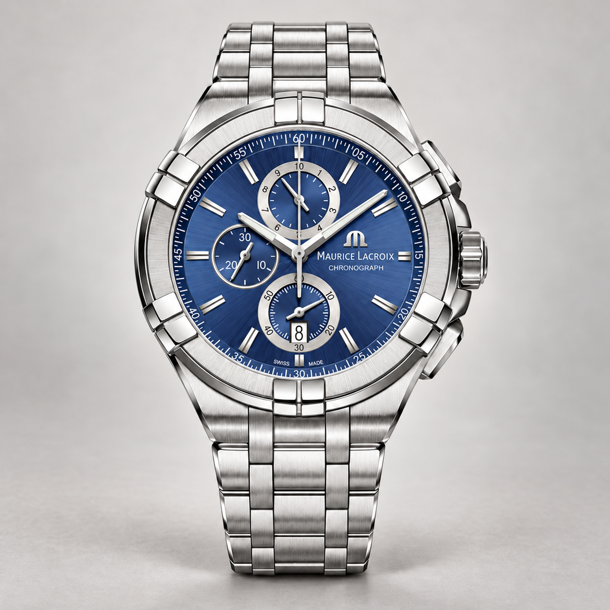 Maurice Lacroix AI1018-SS002-430-1 — upright studio view