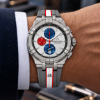 Maurice Lacroix AI1018-TT031-130-2 — men's wrist with premium tailoring