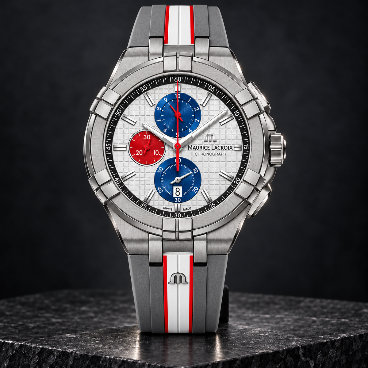 Maurice Lacroix AI1018-TT031-130-2 — three-quarter front view