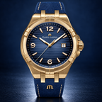 Maurice Lacroix AI1028-BRZ01-420-1 — dial and bezel detail