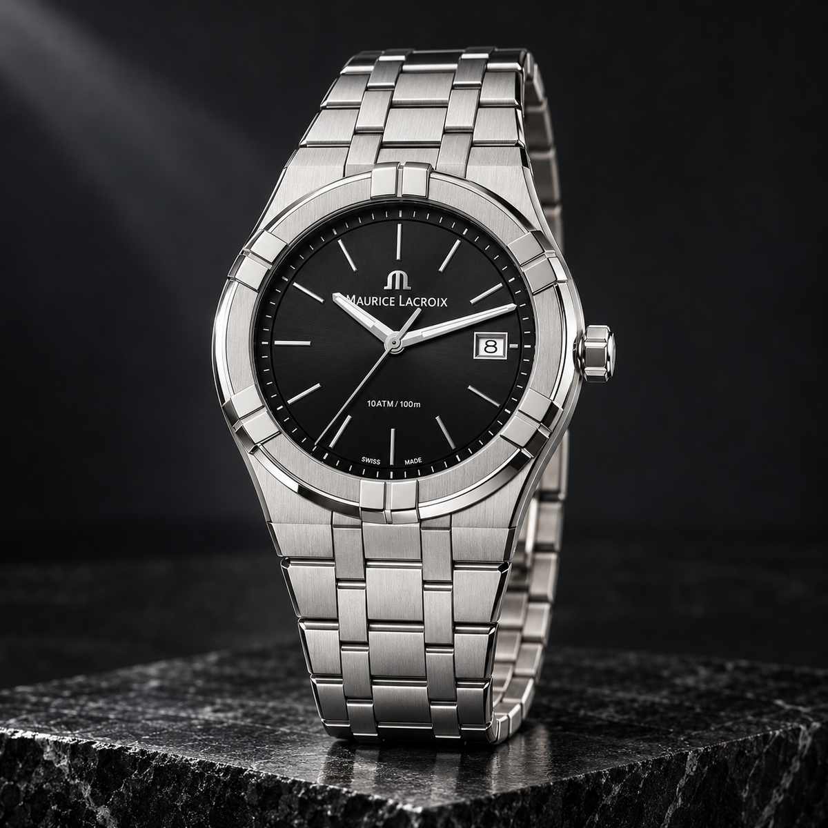 Maurice Lacroix AI1108-SS002-330-1 — three-quarter front view