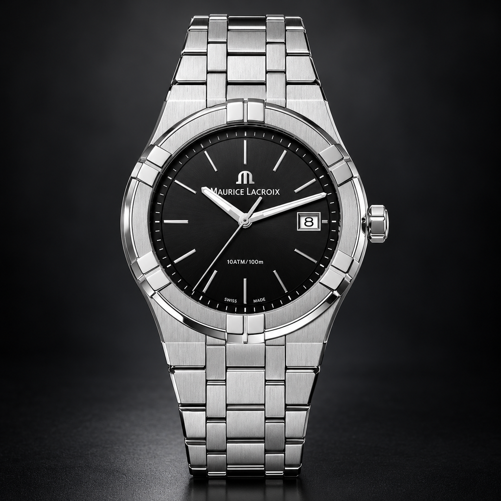 Maurice Lacroix AI1108-SS002-330-1 — dial and bezel detail