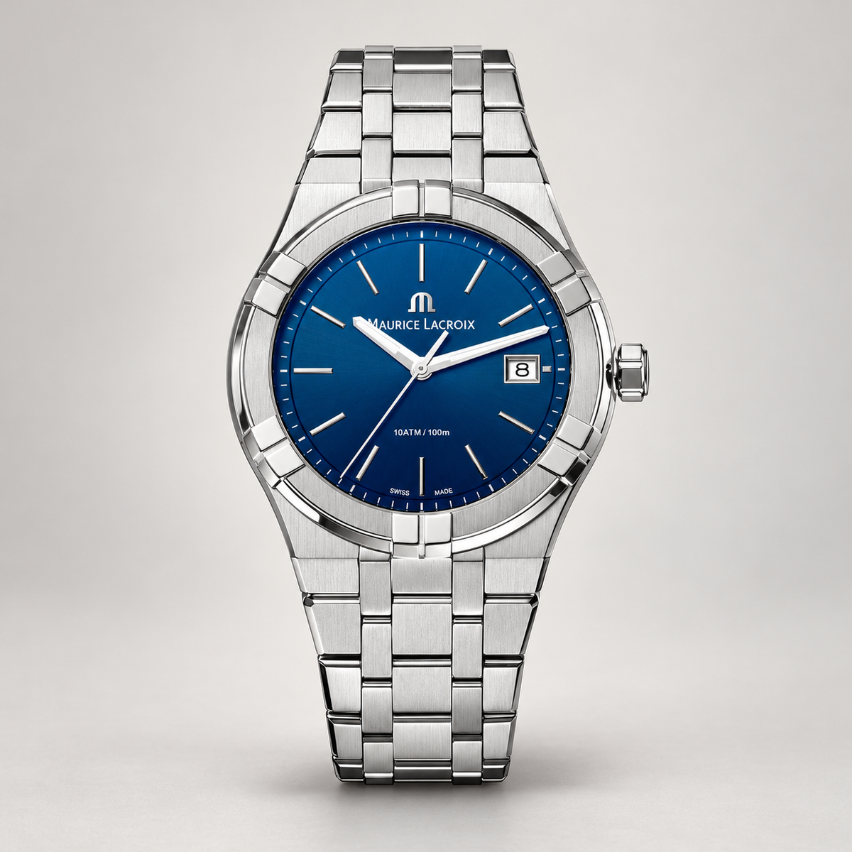 Maurice Lacroix AI1108-SS002-430-1 — upright studio view