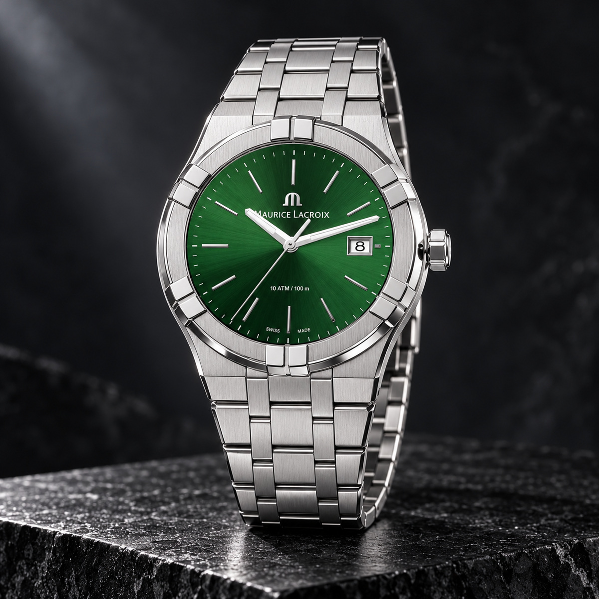 Maurice Lacroix AI1108-SS002-630-1 — three-quarter front view