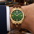 Maurice Lacroix AI6008-BRZ0B-630-M — men's wrist with premium tailoring