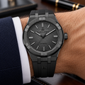 Maurice Lacroix AI6008-PVB00-330-2 — men's wrist with premium tailoring