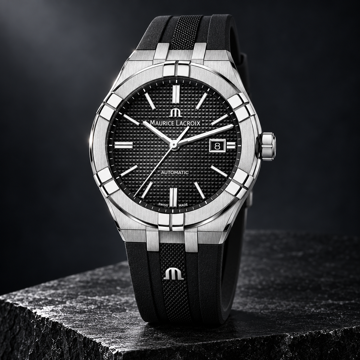 Maurice Lacroix AI6008-SS000-330-2 — three-quarter front view