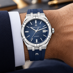 Maurice Lacroix AI6008-SS000-430-4 — men's wrist with premium tailoring