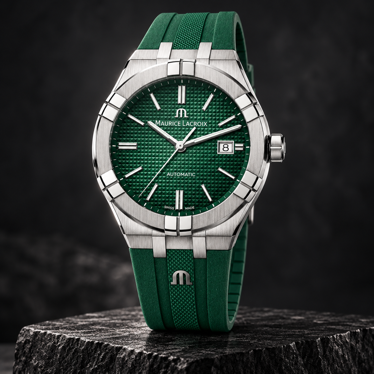 Maurice Lacroix AI6008-SS000-630-5 — three-quarter front view