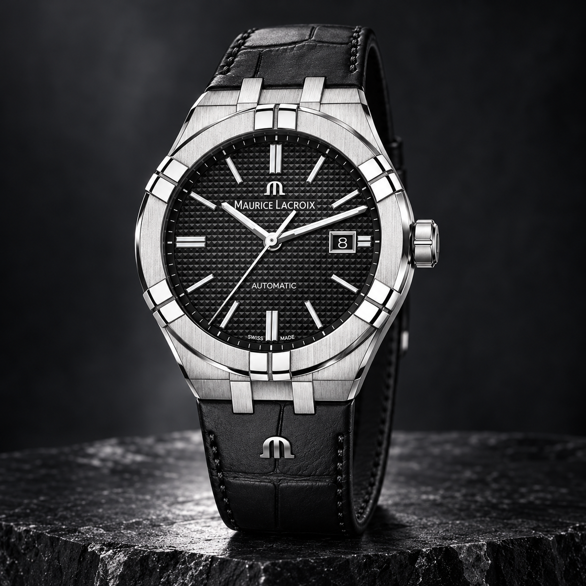 Maurice Lacroix AI6008-SS001-330-1 — three-quarter front view