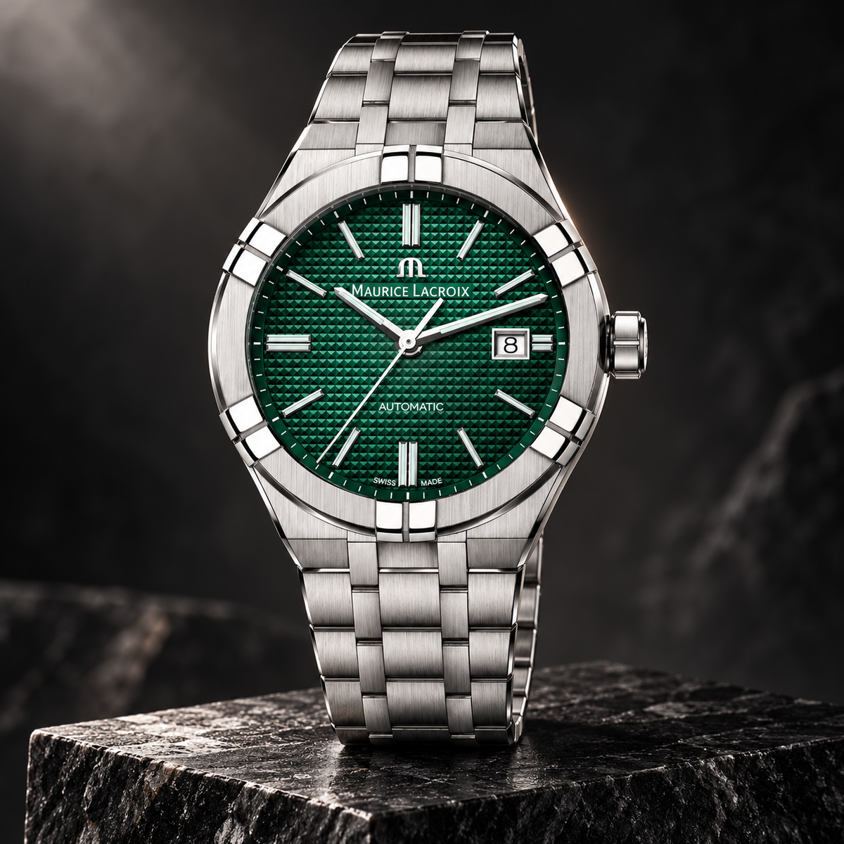Maurice Lacroix AI6008-SS002-630-1 — three-quarter front view