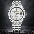 Maurice Lacroix AI6008-SS00F-231-A — dial and bezel detail