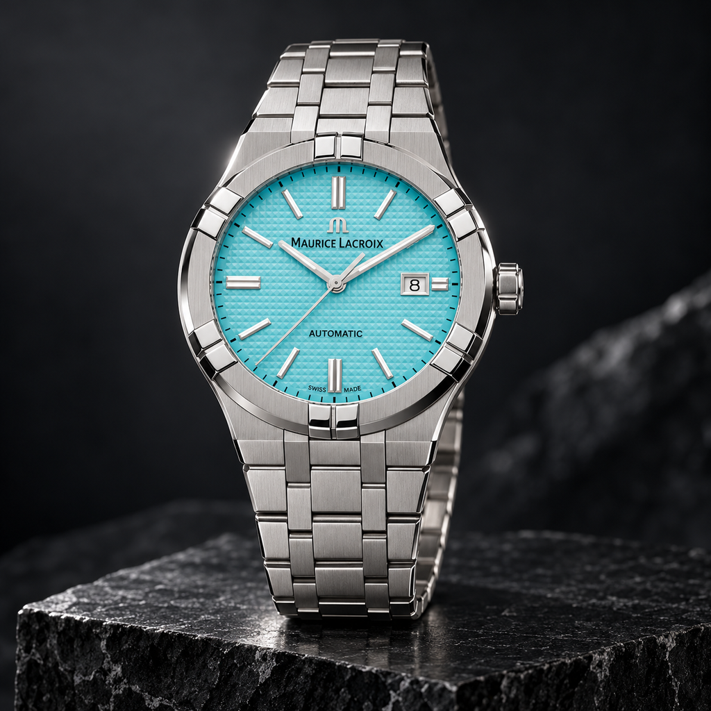 Maurice Lacroix AI6008-SS00F-431-C — three-quarter front view
