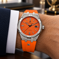 Maurice Lacroix AI6008-SS00F-530-1 — men's wrist with premium tailoring