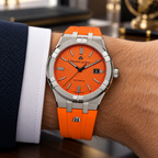 Maurice Lacroix AI6008-SS00F-530-1 — men's wrist with premium tailoring