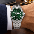 Maurice Lacroix AI6057-SSL52-630-1 — men's wrist with premium tailoring