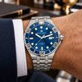 Maurice Lacroix AI6058-SS002-430-2 — men's wrist with premium tailoring