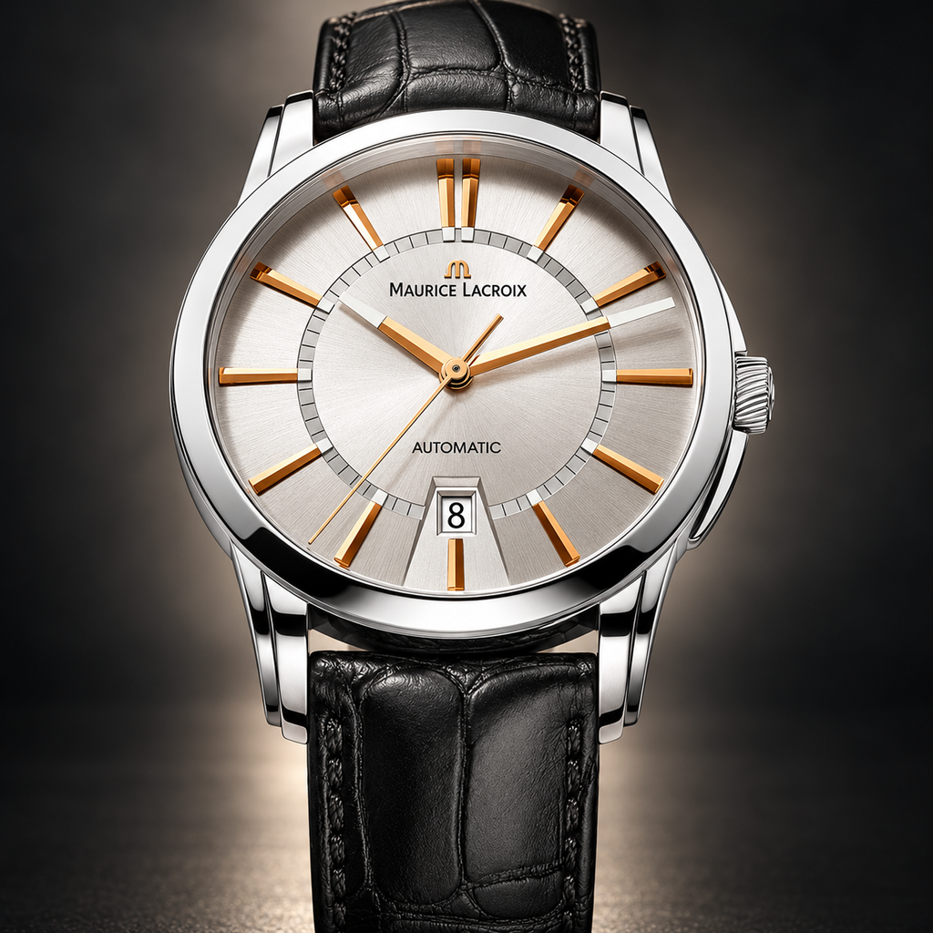 Maurice Lacroix PT6148-SS001-131 — dial and bezel detail