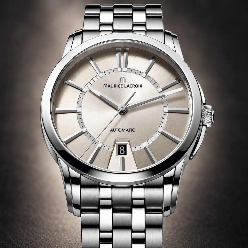 Maurice Lacroix PT6148-SS002-130 — dial and bezel detail