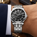 Maurice Lacroix PT6148-SS002-330 — men's wrist with premium tailoring