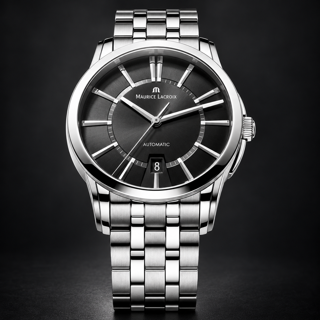 Maurice Lacroix PT6148-SS002-330 — dial and bezel detail