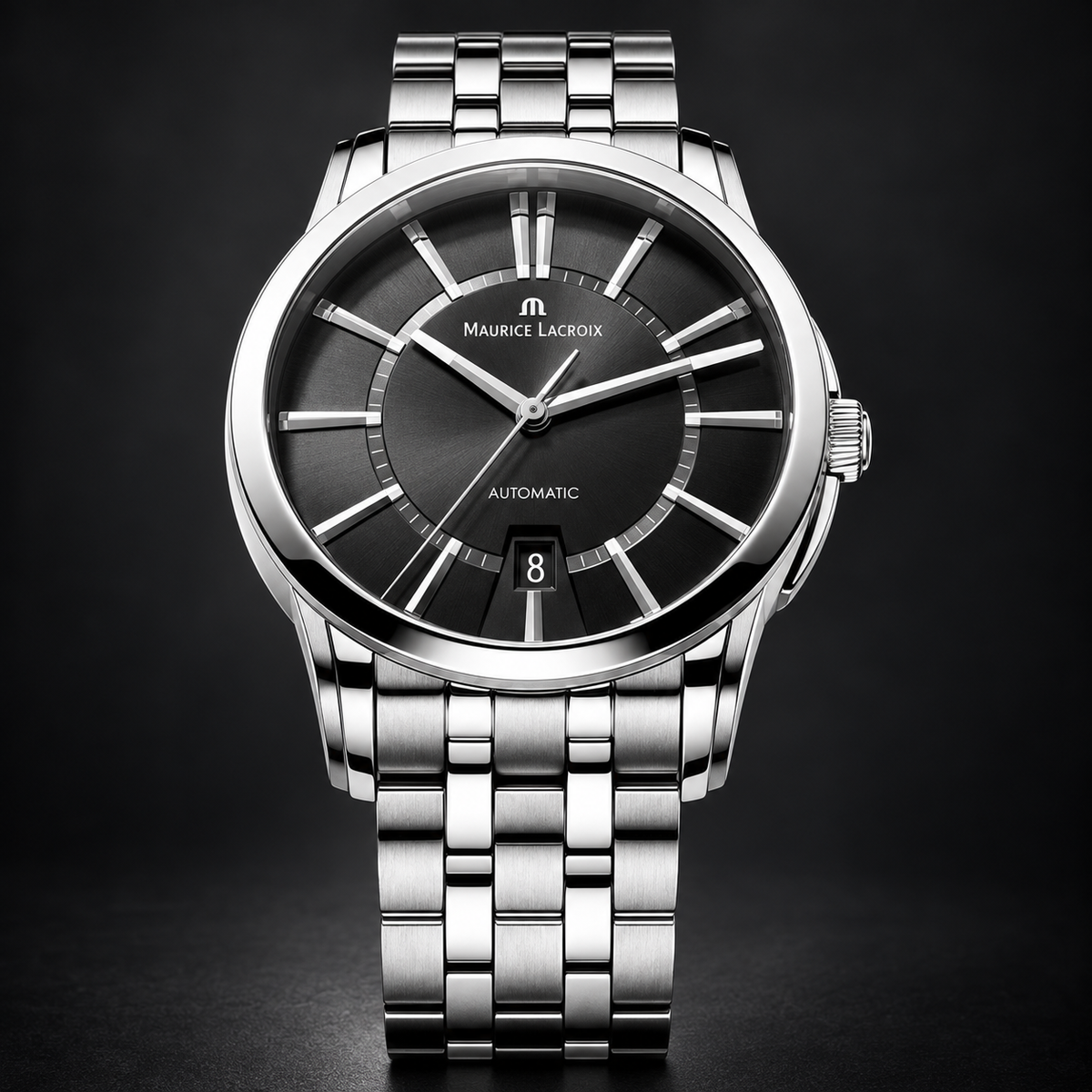 Maurice Lacroix PT6148-SS002-330 — dial and bezel detail