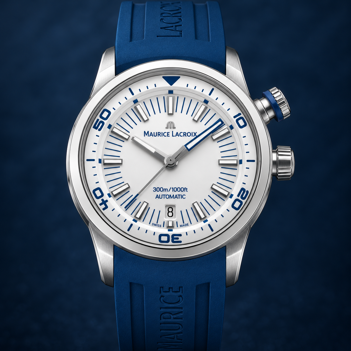Maurice Lacroix PT6248-SS00L-130-4 — dial and bezel detail